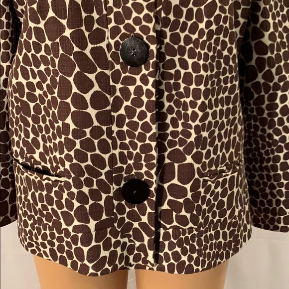 Josephine Chaus Blazer Brown and Cream - Picture 3 of 3